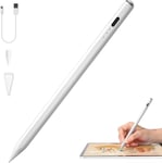 Stylo Pour Ipad (2018-2023), Stylet Avec Rejet De Paume Et Sensible À L'Inclinaison Et Stylet Magnétique, Compatible Ipad 6/7/8/9E Génératio Ro 11/12.9/Air 3-4/Mini 5/6, Stylo Numérique