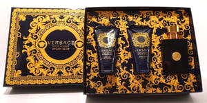 Versace Dylan Blue 50ml Edt With 50ml Shower Gel & 50ml Aftershave Balm Gift Set