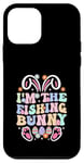 Coque pour iPhone 12 mini Thème de Pâques I'm the Fishing Bunny