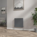 NRG 600x612 Horizontal Flat Panel Designer Radiators Radiator Bathroom Heater Central Heating Radiators Rad Double Column Anthracite