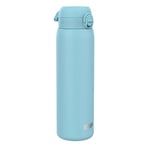 Ion8 Gourde Inox 1 Litre, Anti-Fuite, Facile à Ouvrir, Verrouillage Sécurisé, Lavable au Lave-Vaisselle, Poignée de Transport, Durable et Résistant aux Rayures, Acier Inoxydable, 1200ml, Bleu D'Alaska