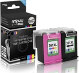 Lot De 2 Encres Compatibles Pour Hp 301Xl 301 Xl Ch563Ee Ch564Ee Black Color Pour Hp Deskjet 1000 2050 2540 3050 Envy 4500 5535 Officejet 2620 4630