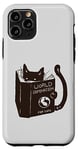 Coque pour iPhone 11 Pro World Domination pour chatons : Earth Ruler, lecture amusante sur un chat