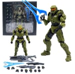 Halo 4 Master Chief Green Spartan 7'' Action Figure Collection Model PVC Toy