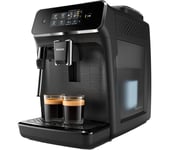 PHILIPS Series 2200 EP2220/10 Bean to Cup Coffee Machine - Black, Black