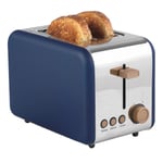 Salter EK3932IND Opulence 2-Slice Toaster, Defrost, Reheat and Cancel Functions, 6 Levels of Variable Browning Control, Wide Slots, Built-in Cord Storage, Removable Crumb Tray, Soft-Touch Finish