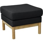 Holly Tabouret Banc Couloir Repose-pieds Coiffeuse Chaise Noir - Svita