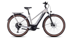 Vtc electrique cube touring hybrid pro 625 trapeze shimano deore 11v 625 wh 700 mm argent pearly 2023