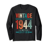 Vintage 1944 limited edition Funny birthday man Women Gifts Long Sleeve T-Shirt