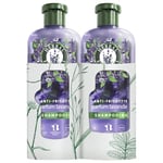 Herbal Essences Anti-Frisottis Shampoing Parfum Lavande 2x250ml Nettoie, Nourrit Et Lisse Les Cheveux Frisés. Ingrédients d'Origine Naturelle*, Sans Silicone, Végan et non Testé sur les Animaux