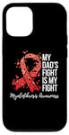 Coque pour iPhone 12/12 Pro My Dad's Fight Is My Fight Myelofibrosis Awareness