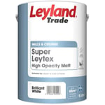 Leyland Trade Matt Emulsion Paint - Brilliant White 5L