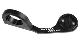 Support de compteur gps nova ride aluminium long pour garmin  wahoo  bryton et hammerhead noir