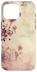 Coque pour iPhone 16 Pro Max Rose grunge douce subtile florale vintage