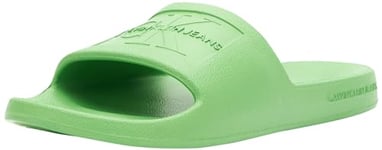 Calvin Klein Jeans Femme Slide Monogram Debossed EVA WN YW0YW00102 Claquettes, Vert (Classic Green), 41 EU