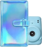 Instax Mini Photo Album 96 Pockets Album For Suitable For Fuji Instax Mini 11/8/9/7S/25/70/90/ Evo Instant Camera (Blue)