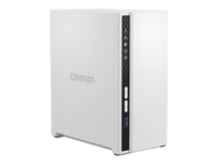 Qnap Ts-233 - Nas-Server - 2 Brønner - 4 Tb - Sata 6Gb/S - Hdd 2 Tb X 2 - Raid Raid 0, 1, Jbod - Ram 2 Gb - Gigabit Ethernet - Iscsi Støtte