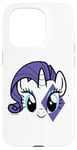 Coque pour iPhone 15 Pro My Little Pony: Friendship Is Magic Rarity Cute Big Face