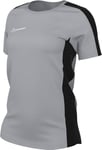 Nike Short-Sleeve Soccer Top W NK DF Acd23 Top SS, Wolf Grey/Black/White, DR1338-012, S