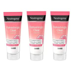 3x Neutrogena Refreshing Clear Oil-Free Moisturiser With Pink Grapefruit 50ml