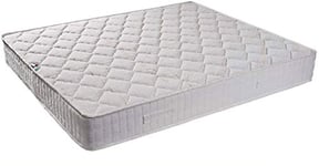 Provence literie Matelas Tissu Ignifugé Non Feu + Alèse 90x190 x 15,5 cm - Soutien Ferme - ame Rembourrage 100% polesther