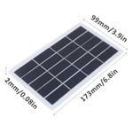 Utomhus bärbar 2W 5V polykristall solpanel laminerad panel solkomponent DIY laddare