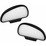 2pcs Miroir D'angle Mort Pour Rétroviseur, Miroir D'angle Mort de Voiture De Grand Angle, 360 Degrés Miroir Auxiliaire de Voiture for Car Truck suv