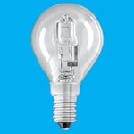 6x 28W =37W Halogen Dimmable Clear Round Golf Energy Saving Light Bulbs SES E14