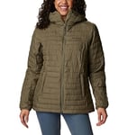 Columbia Women's Silver Falls Hooded Jacket, Hooded Puffer Jacket, Stone Green, Size L