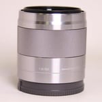 Sony Used E 50mm f/1.8 OSS Prime Lens Silver