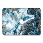 RQTX Coque Rigide Ultra Fine en Plastique pour MacBook Air 11,6" (A1370 et A1465) Bleu océan (A1370/A1465) Macbook Air 11 Noir foncé