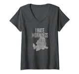 Disney Snow White Sleepy I Hate Mornings T-Shirt avec Col en V