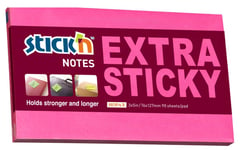 Notes Stick'n Extra Sticky Rød 76X127mm 90Blade - (6 Stk.)