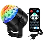 RIWILL Lampe de Scène pour Disco, LED Commande Sonore Jeux de Lumière Disco Projecteur Effet Spot DJ Éclairage Ampoule Boule