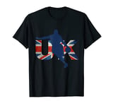 UK United Kingdom, Union jack flag BASKETBALL graphics T-Shirt