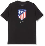 Nike ATM B NK TEE EVERGREEN CREST T-shirt Garçon Noir FR (Taille Fabricant : XL)