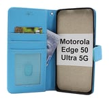 New Standcase Wallet Motorola Edge 50 Ultra 5G (Ljusblå)