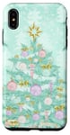 iPhone XS Max Pastel Green Mint Christmas Tree Ornaments Decoration Winter Case