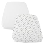 Chicco 2 draps housse pour berceau cododo évolutif Next2Me Forever BLANC