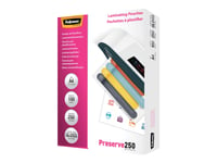 Fellowes Laminating Pouches - 125 Mikrometer - 100-Pack - 54 X 86 Mm Lamineringsfickor