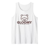 Gloomy Bear Naughty Grizzly Light Brown Face Text Logo Anime Tank Top