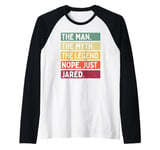 Mens The Man The Myth The Legend NOPE Just Jared Funny Quote Raglan Baseball Tee