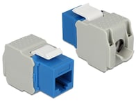 DELOCK – Keystone Module RJ45 jack > LSA Cat.6 UTP blue (86343)