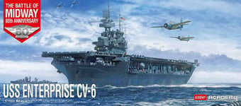 Uss CV-6 The Bataille Of Midway 80th Anniversaire 1:700 Plastique Kit