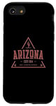 Coque pour iPhone SE (2020) / 7 / 8 Logo rétro vintage en forme de cactus Arizona 1914