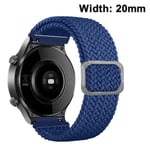 Sport Nylon Flätade Band Kompatibel med Samsung Galaxy Watch, 20mm Klockarmband Rem för Kvinnor Män Regnbågsfärger