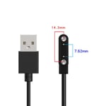 2 stift 4 stift Smartwatch Dock Laddare Adapter USB Laddningskabel sladd för vuxen/barn Smart Watch Tillbehör för power 7.62mm-14.3mm