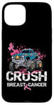 Coque pour iPhone 15 Plus Monster Truck Rose Sensibilisation au cancer du sein pour tout-petits garçons Love