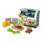 Exost 20657 Smash Pack 2 Mini Voitures à Friction 8 cm avec Booster Et Autres Accessoires, Jouet à Collectionner, Dès 5 Ans