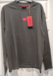 Hugo Boss Red Men's Diragoto Long Sleeve T-Shirt Black Small Brand New with Tags